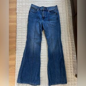 Express Wide Leg Blue Women's Jeans